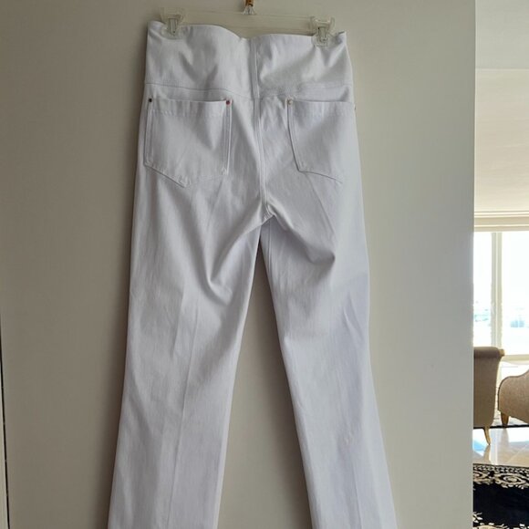Lyssé Pull-on White Denim Stretchy Jeans Size M - NEW WITH TAGS - Picture 2 of 11